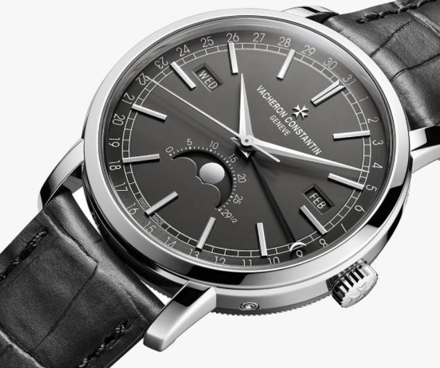 江詩丹頓傳襲系列全日歷18K白金腕表（圖）